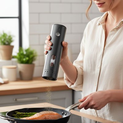 Moulin à poivre électrique​ rechargeable pratique et rapide