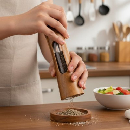 Moulin à poivre en bois pour transformer vos recettes en plats savoureux