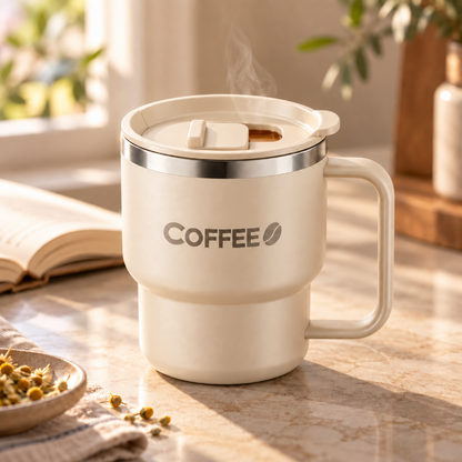 mug isotherme thé chaud couvercle pratique maintien chauleur