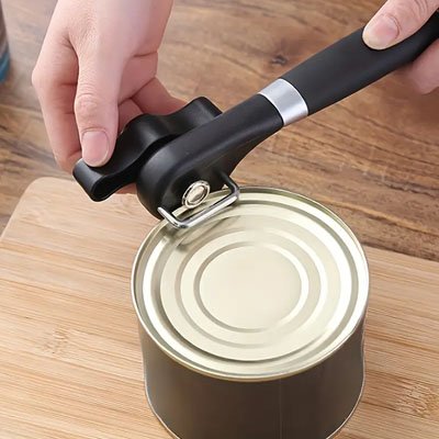 Ouvre boite inox noir