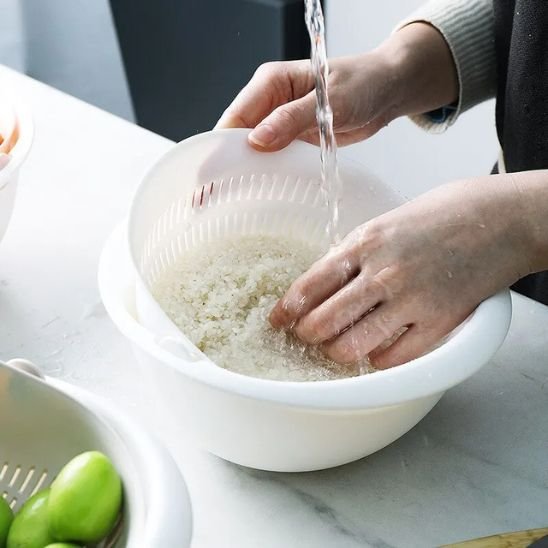 panier cuisine rotatif drainage rapide
