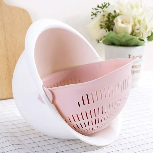 panier fruits double couche rotatif cuisine