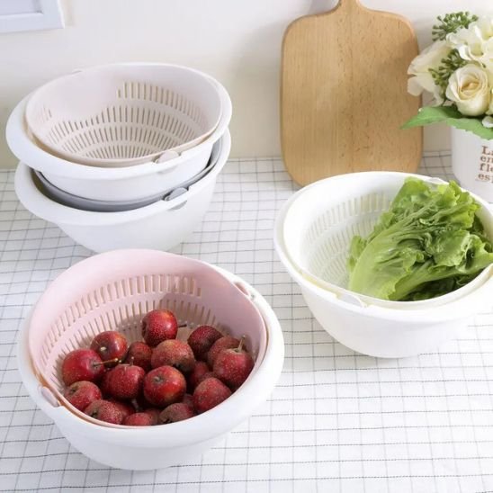 Passoire panier fruits double couche amovible