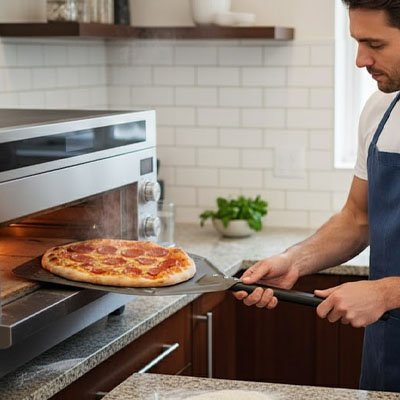 Pelle à pizza avec manche ajustable