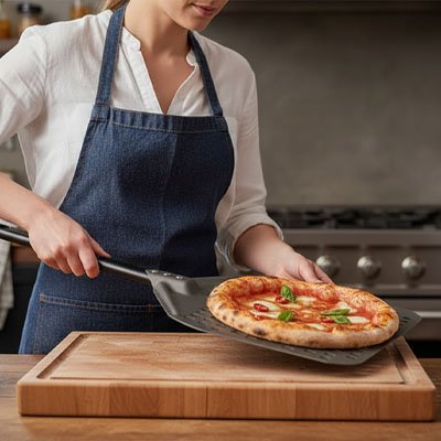 Pelle à pizza professionnelle perforée pour four cuisson pizza maison antiadhésive