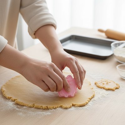perssone-qui-fait-la-patisserie-avec-Emporte pièce 