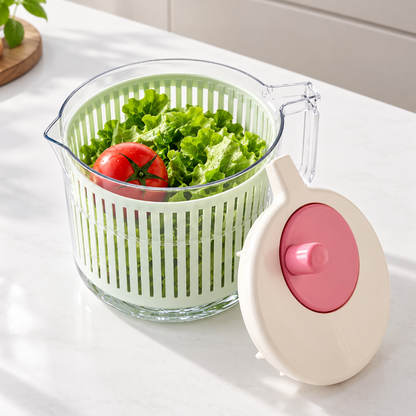 pichet essoreuse salade bec verseur rose