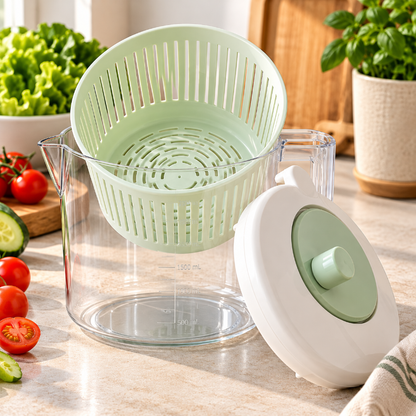 pichet essoreuse salade bec verseur vert