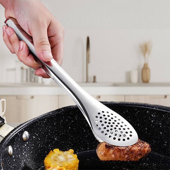 Pince cuisine​ résistante à la chaleur pour cuisson et service facile