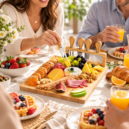 planche a decouper bois brunch gourmand service pratique