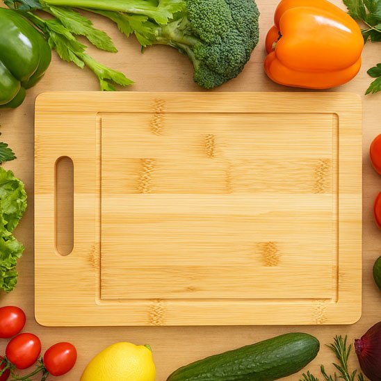 Planche à découper bois solide robuste et durable de qualité