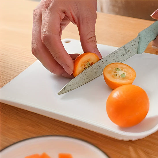 planche a decouper ergonomique blanche