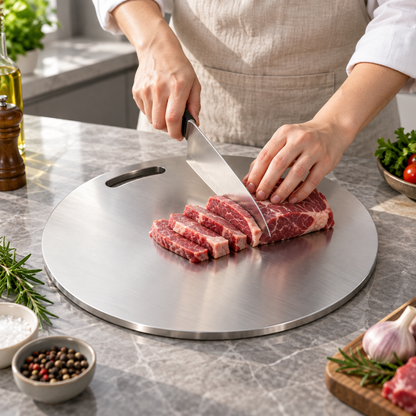 planche a decouper inox pour decoupe de viande