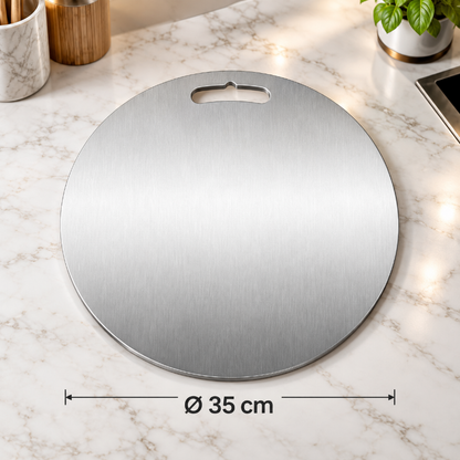 planche a decouper inox 35cm