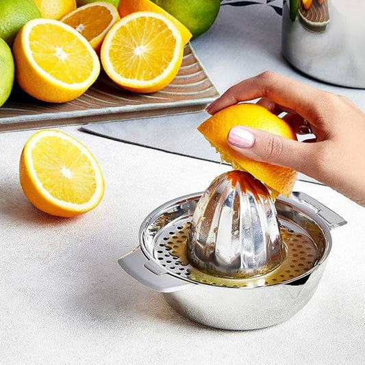 Presse agrumes ergonomique en acier inoxydable