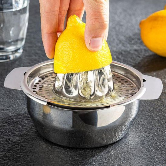 Presse agrumes inox robuste resistant à l'utilisation commercial et domestique