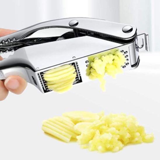presse ail double fonction ergonomique acier de qualité accessoire haut de gamme