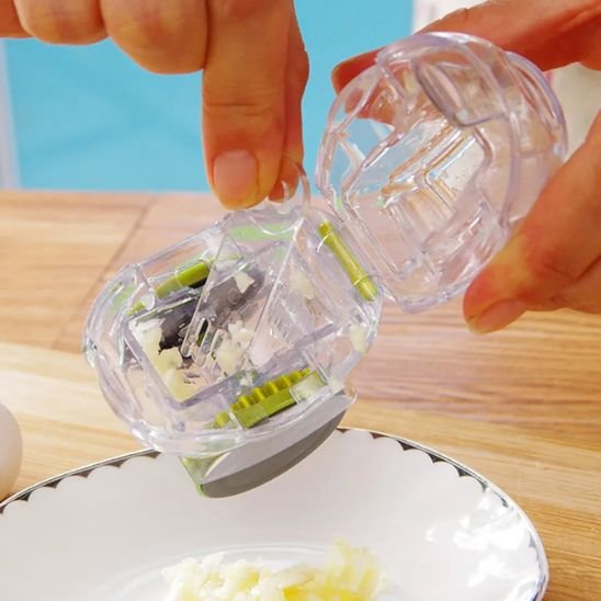 presse ail transparent ergonomique