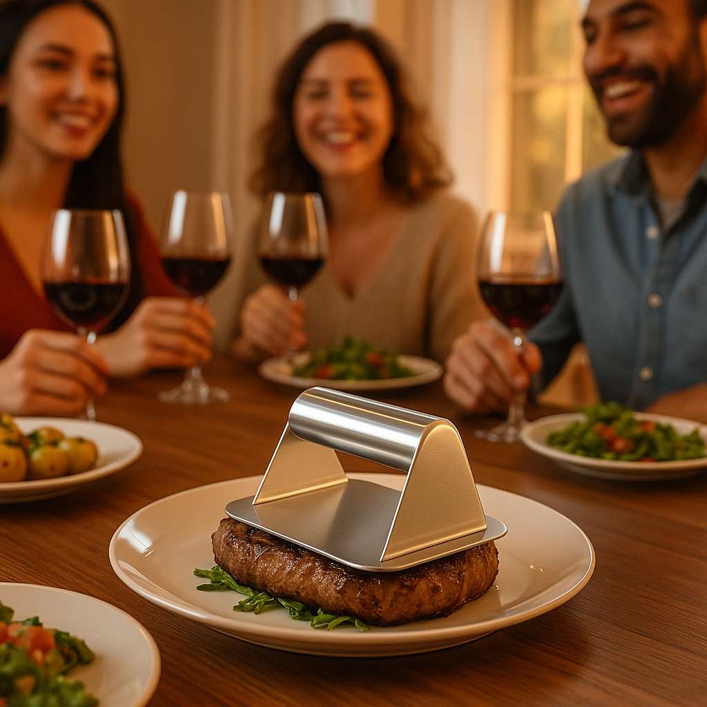 presse-steak-carre-inox-amis-autour-dune-table-diner-universculinaire