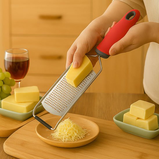 Râpe à fromage ergonomique