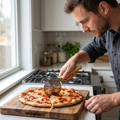 Roulette à pizza haute précision pour parts parfaites
