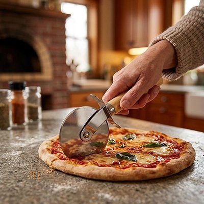 Roulette à pizza inox professionnel