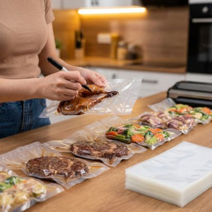 Sac alimentaire sous vide évite le développement des bactéries