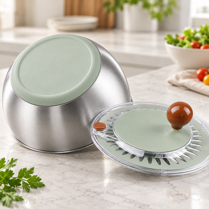 saladier inox avec essoreuse