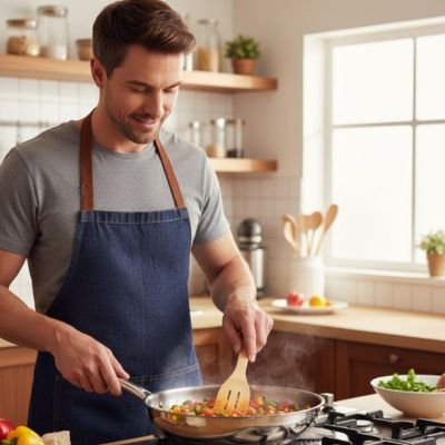 Spatule en bois pour poêle antiadhésive cuisine pratique et durable