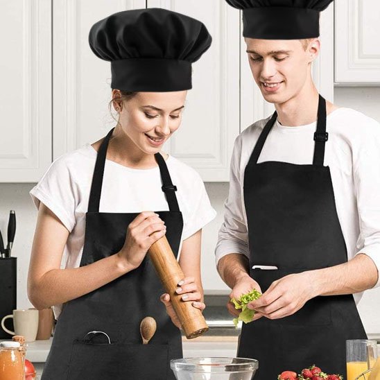 Tablier de cuisine ajustable