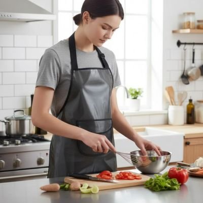 Tablier de cuisine durable et lavable avec protection contre les taches
