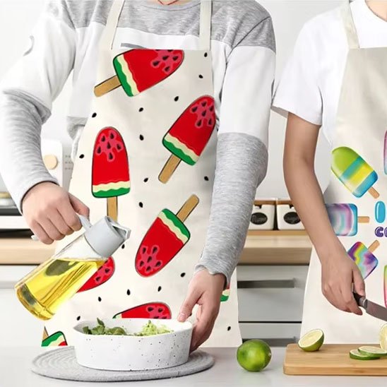 Tablier de cuisine imperméable et résistant facile à nettoyer