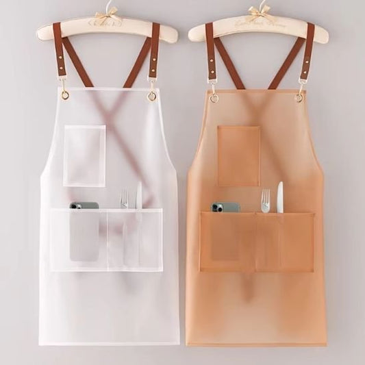 Tablier de cuisine imperméable TPU style coréen pour femme