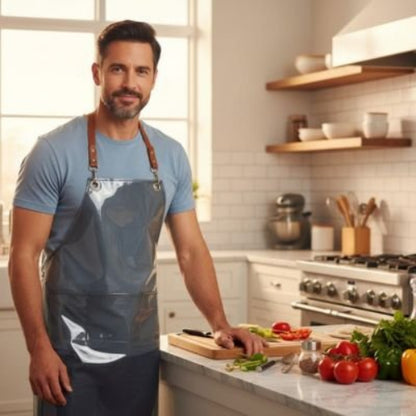 Tablier de cuisine léger et imperméable pour usage domestique
