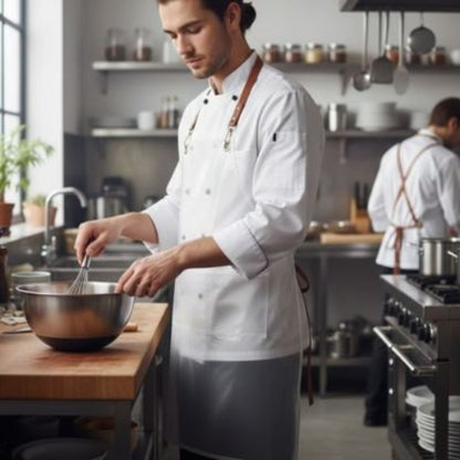 Tablier de cuisine moderne en TPU résistant à l’eau et aux taches