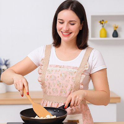 Tablier de cuisine protection cuisine femme avec poche