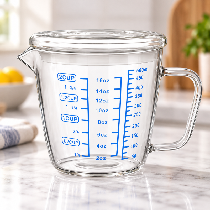 Tasse à mesurer en verre élégante