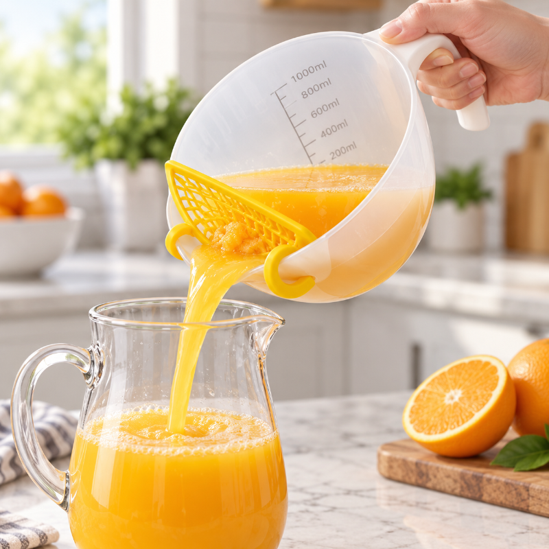 Verseuse filtrante de jus d’orange frais