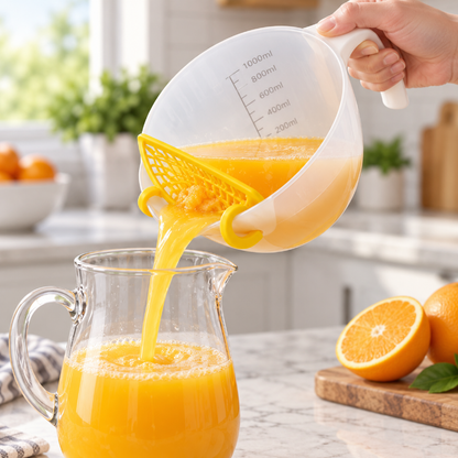 Verseuse filtrante de jus d’orange frais