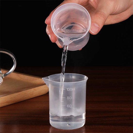 Verre doseur doseur liquide gradué avec poignée ergonomique