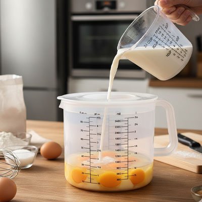 Verre doseur grande capacité 2,5L pratique et léger