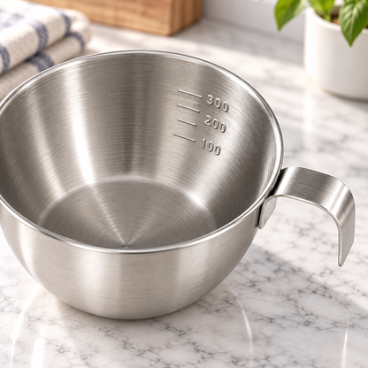 Verre doseur inox 304 | Mesurez, mélangez, versez