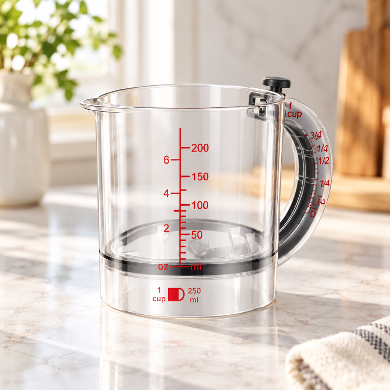 verre doseur reglable utilisation poussoir